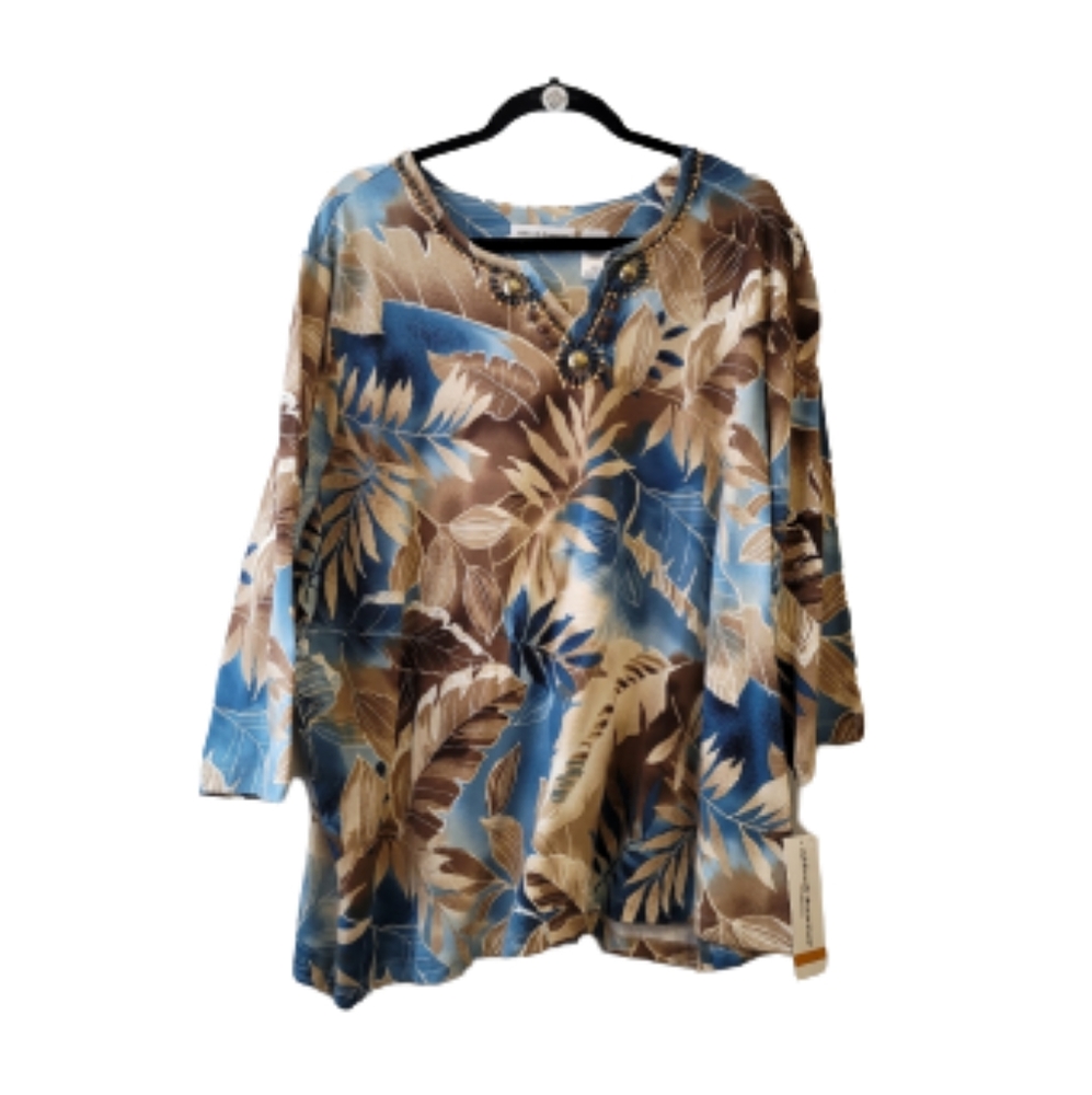 ALFRED DUNNER Tunic Top 3x  3/4 sleeves